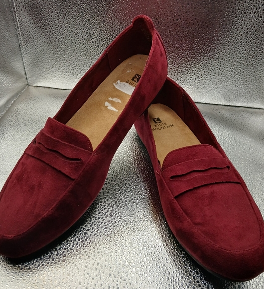 White Mountain Shoes - White Mountain Wine Suede Loafer Flats